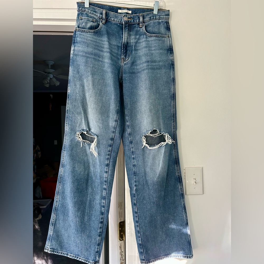 PacSun Light Blue Distressed Baggy Jeans